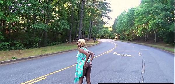  A Stranger Allowed Me Suck His Cock In The Road, I Need Attention After a Bad Break up with My Boyfriend, Blonde Ebony Msnovember Public Blowjob And Flashing Booty on Sheisnovember